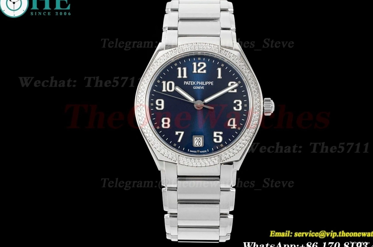 SS Dia 7300 36mm Dial PPF TWENTY~4 Ladies SS Blue 324SC 0123